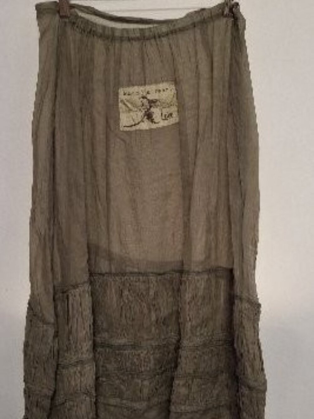 Magnolia Pearl Skirt, brownish olive color no tags one size, Rare